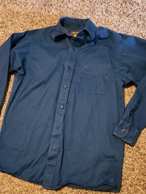Ariat Men's Deep Blue Long-Sleeve Button-Down Shirt